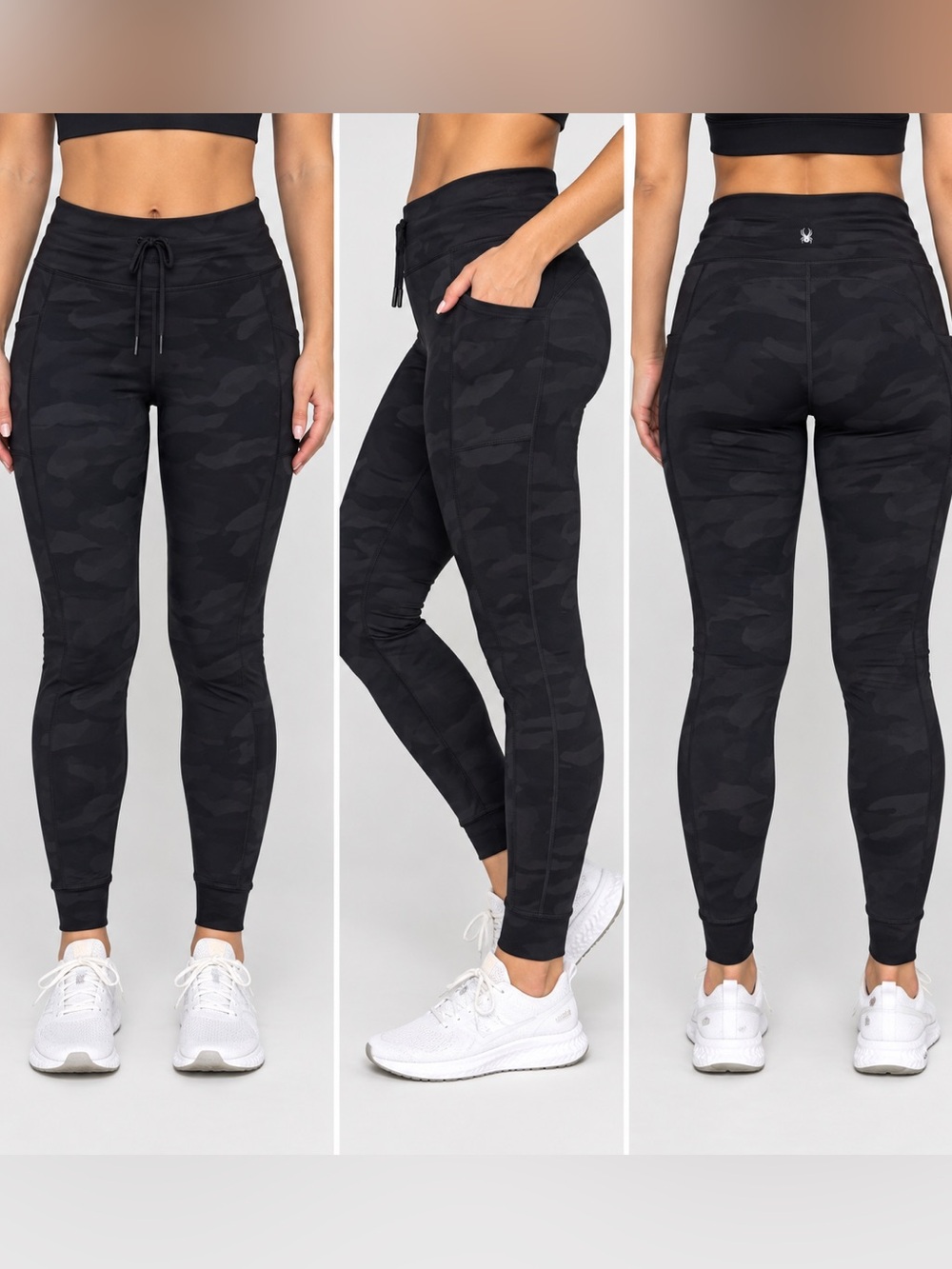 Spyder Active Black Camo Jogger Leggings Women’s Medium